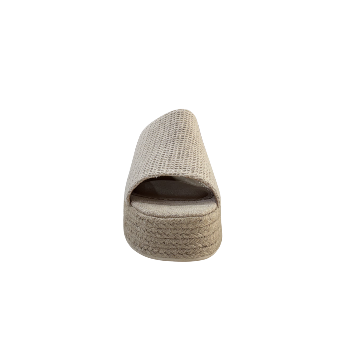 MUJER  SANDALIA BEIGE DESTALONADA