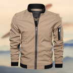 Chaqueta bomber con bolsillo en manga ligera