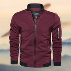 Chaqueta bomber con bolsillo en manga ligera