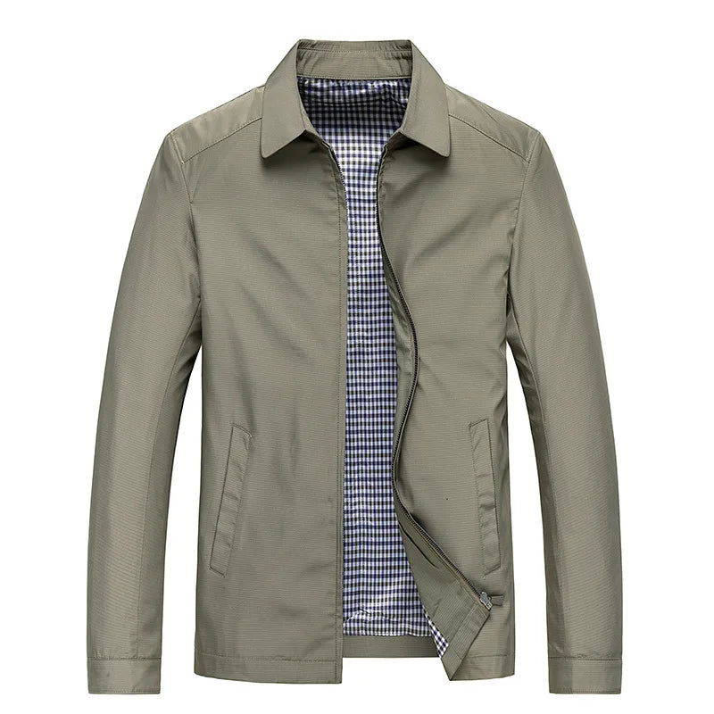 Chaqueta impermeable con cremallera ligera