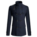 Chaqueta militar cruzada elegante