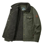 Chaqueta con borreguito y bolsillos cómoda
