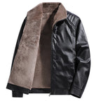 Chaqueta motera de cuero retro