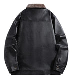 Chaqueta motera de cuero retro