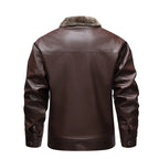 Chaqueta motera de cuero retro