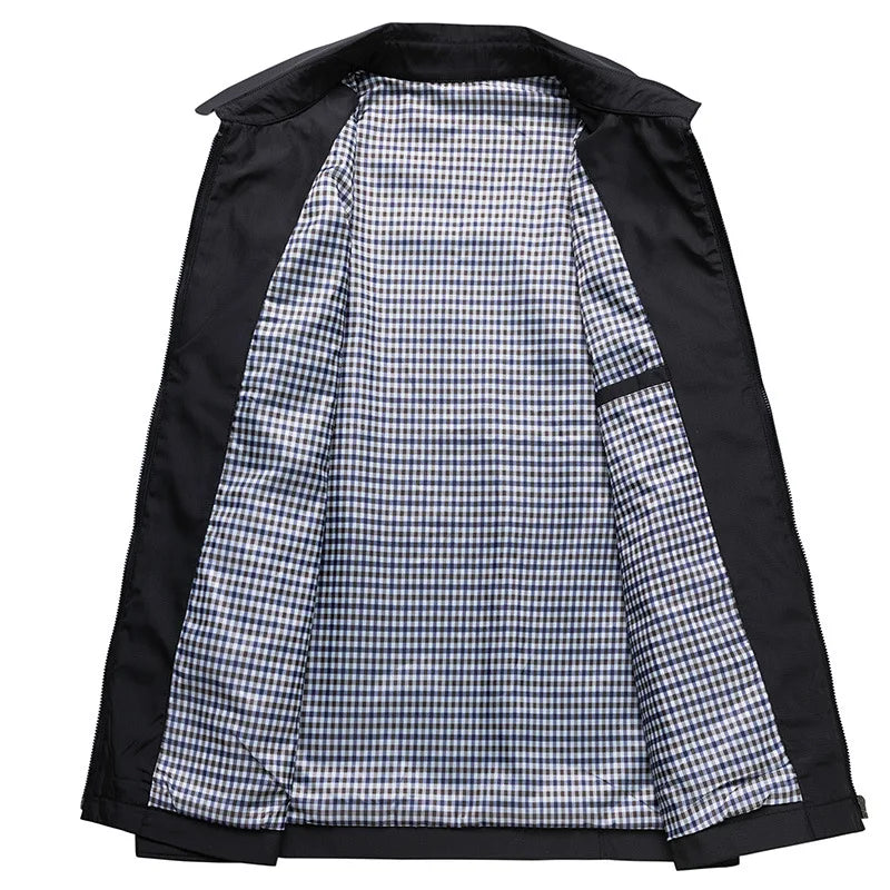 Chaqueta impermeable con cremallera ligera