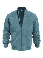 Chaqueta bomber de ante elegante