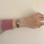 Esmeralda Reloj Ovalado Verde de Acero Inoxidable
